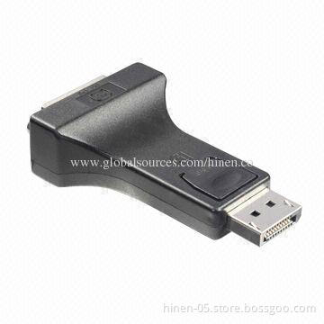 Display Port to DVI Converter, Support DVI Highest Video Resolution 1,080p
